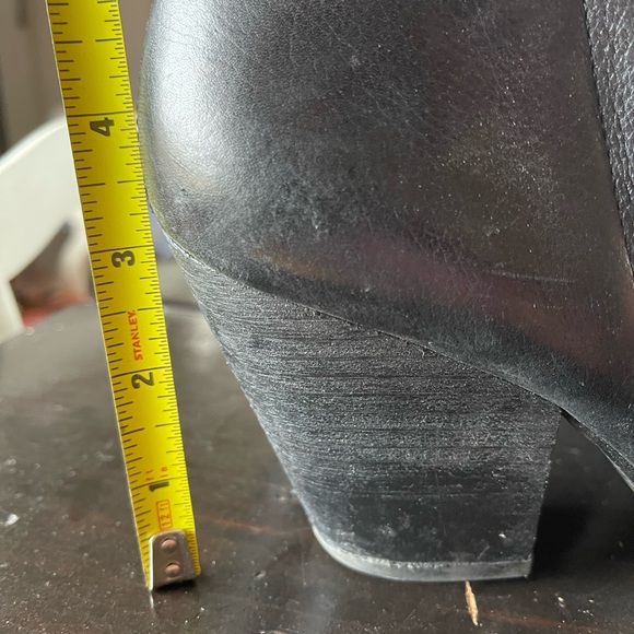 Dolce Vita Booties Leather Pull On Black Size 9 - Picture 7 of 7